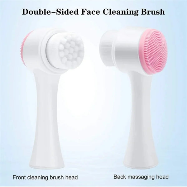 Double-sided Facial cleansing brush
