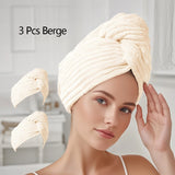 Quick-Drying Microfiber Hair Drying Cap Absorbent Soft Anti-Frizz Hair Towel