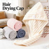 Quick-Drying Microfiber Hair Drying Cap Absorbent Soft Anti-Frizz Hair Towel