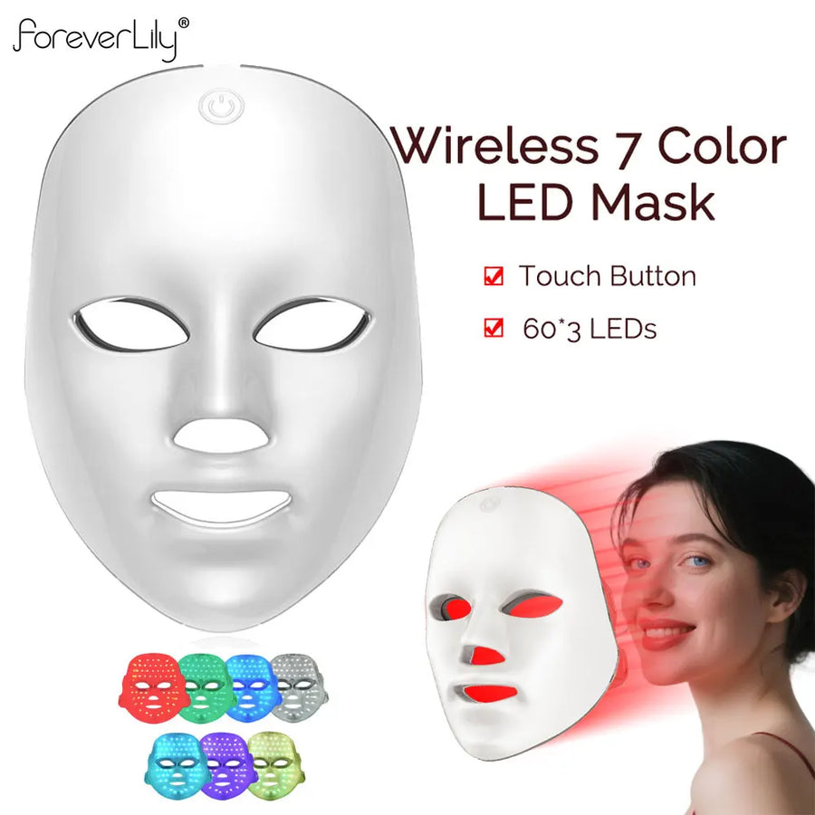 Wireless 7-Color LED Face Mask