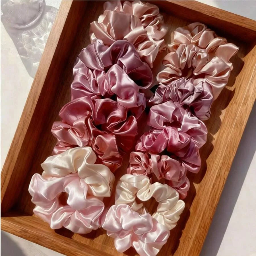 Satin Scrunchie Set-16 Piece.