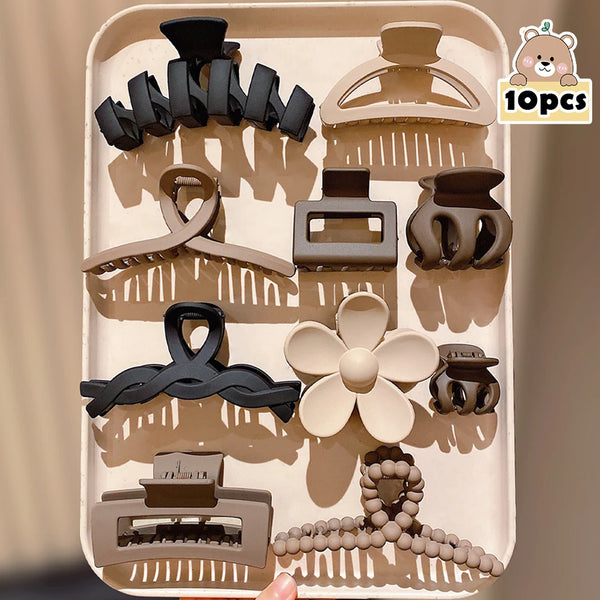Neutral Hair Claw Clip Set