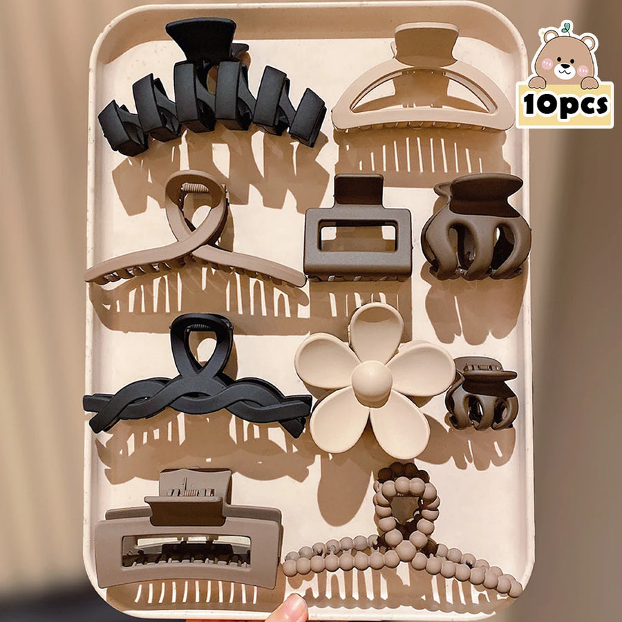 Neutral Hair Claw Clip Set