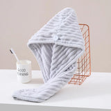 Quick-Drying Microfiber Hair Drying Cap Absorbent Soft Anti-Frizz Hair Towel