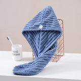 Quick-Drying Microfiber Hair Drying Cap Absorbent Soft Anti-Frizz Hair Towel